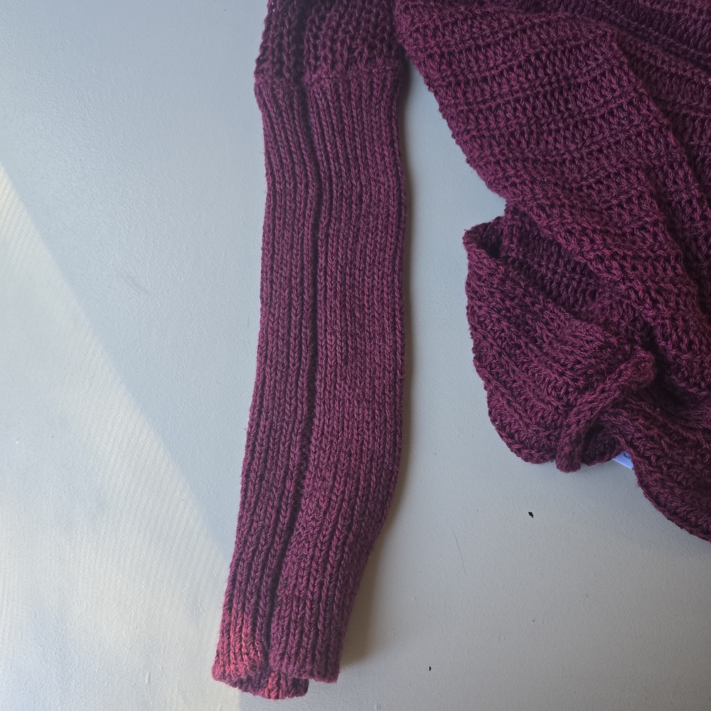 Tommy Bahama Deep Burgundy Knit Top sweater - Picture 5 of 5